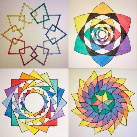 Геометрическая композиция в круге