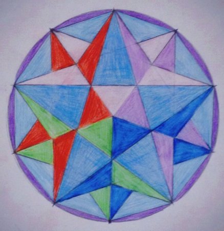 Геометрический орнаментв полосн