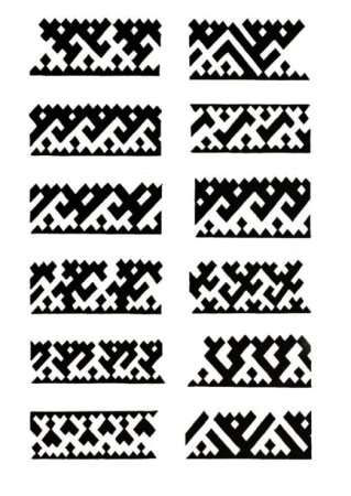 Оленьи рога орнамент Ханты и манси