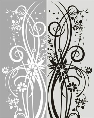 Пескоструйный узор на стекле