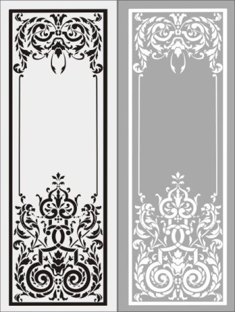 Пескоструйный орнамент на зеркале