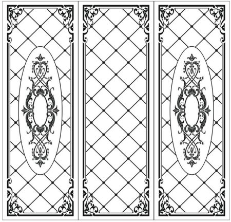 Орнамент пескоструй