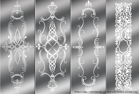 Стекло матовое с узором