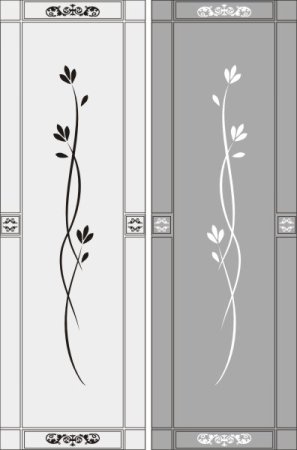 Витраж геометрический орнамент