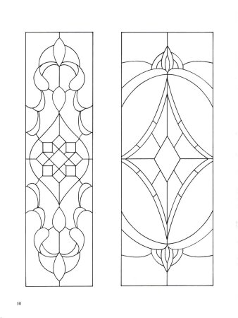 Витраж цветы