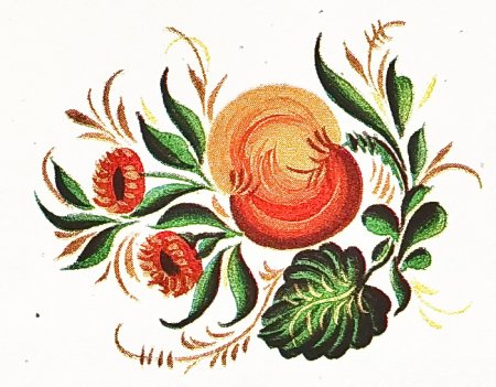 Жостовская роспись элементы орнамента