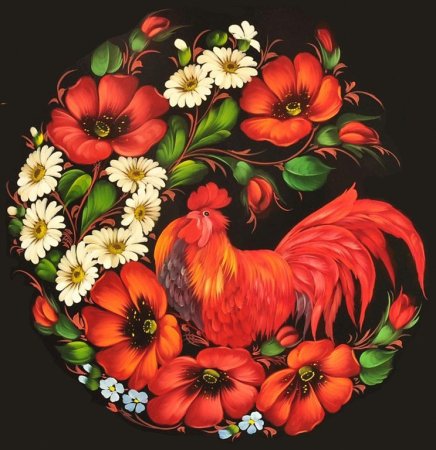 Роспись в стиле Жостово