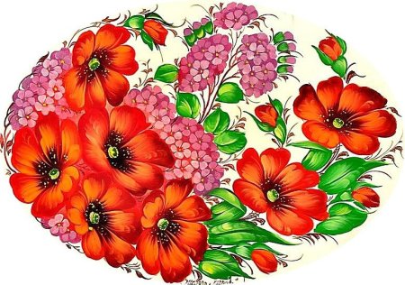 Жостовская роспись цветы