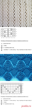 Ажурные дорожки спицами схемы вертикальные