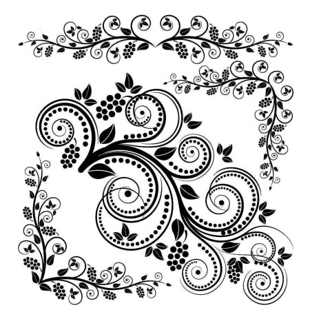 Точечная роспись трафареты