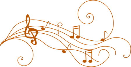 Музыкальные узоры без фона