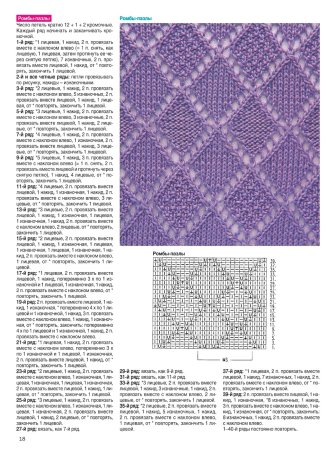 Узоры для вязания на спицах со схемами и описанием для кофточек