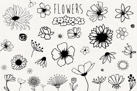 Мини рисунки цветы