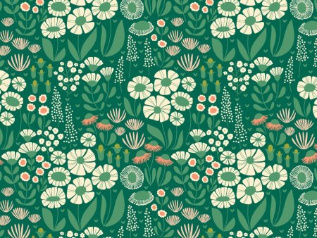 Бесшовный растительный узор