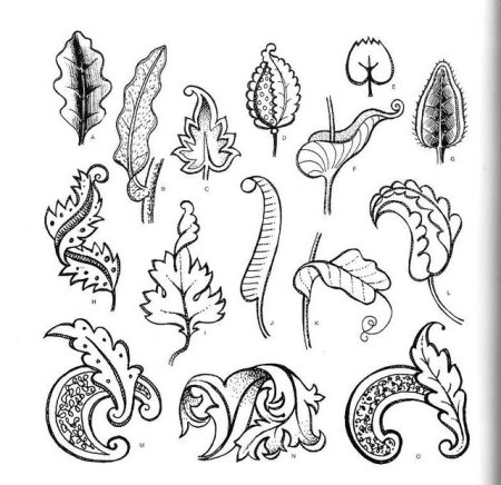 Стилизованные растительные формы