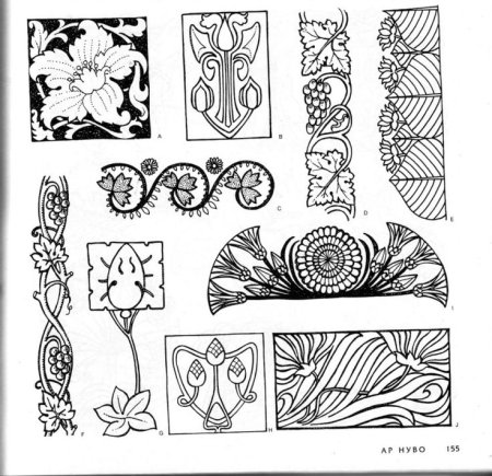 Орнамент ар нуво растительный