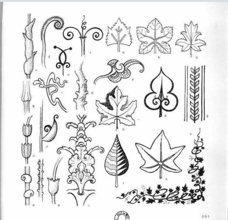 Растительный орнамент простой