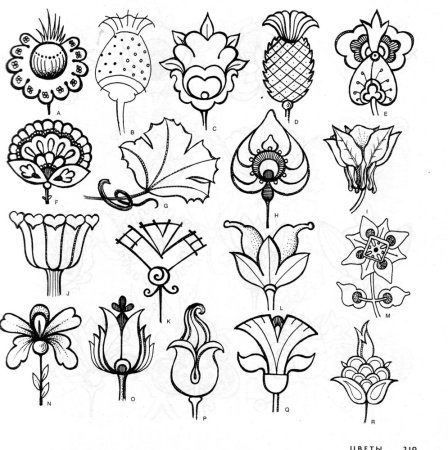 Стилизованные цветы