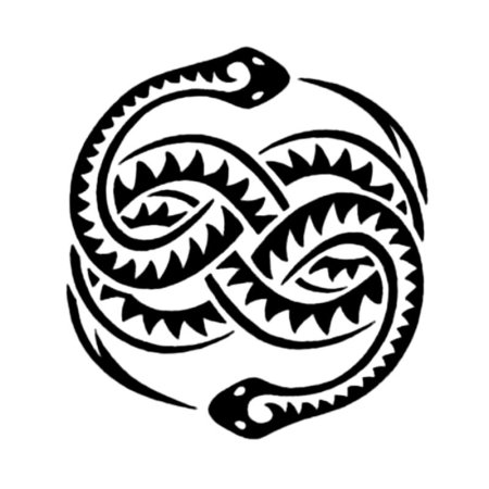 Тату Уроборос Полинезия