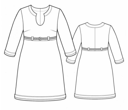 Чувашское платье раскраска