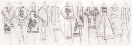 Фольклорный стиль в одежде эскизы