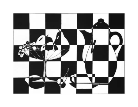 Монохромная композиция черно белая