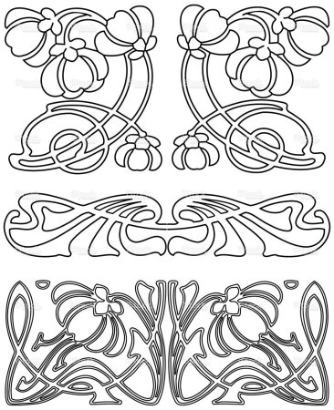 Орнаменты Модерна и ар нуво