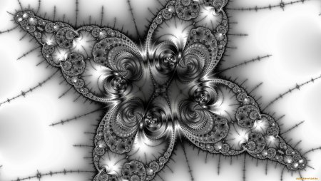 Фрактальная Графика чб