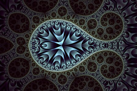 Фракталы черно белые узоры