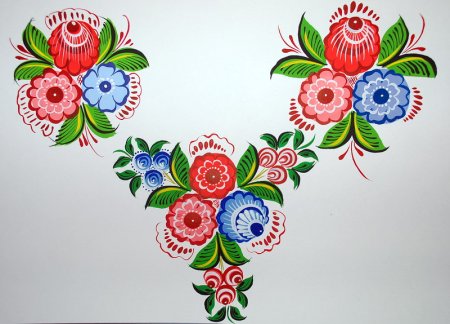 Росписи русские народные Городецкая