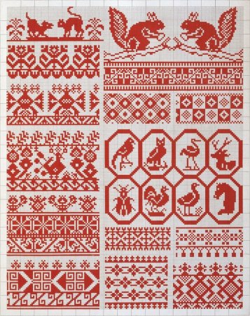 Великорусские узоры из коллекции Далматова
