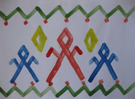 Рисование башкирского орнамента в подготовительной группе