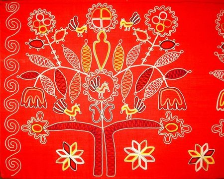 Тамбурная вышивка Древо жизни