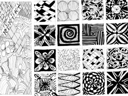 Композиция из линий и пятен