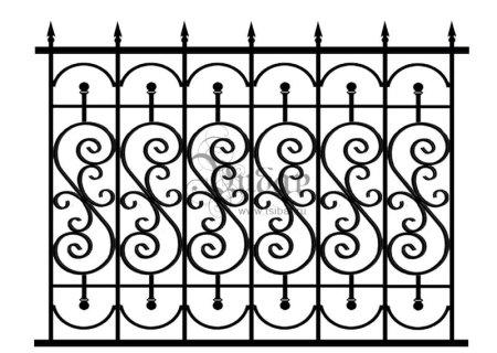 Узорные заборы из металла