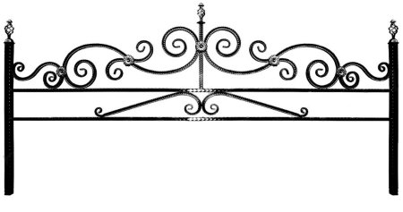 Эскизы оградок холодной ковки