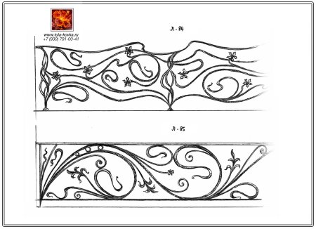 Кованый узор в стиле Модерн