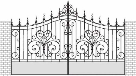 Ажурные ограды рисунок