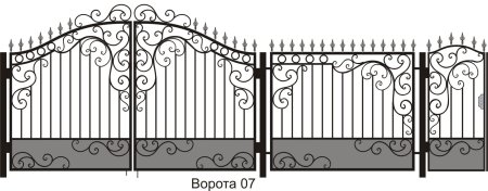 Ажурные кованые ворота