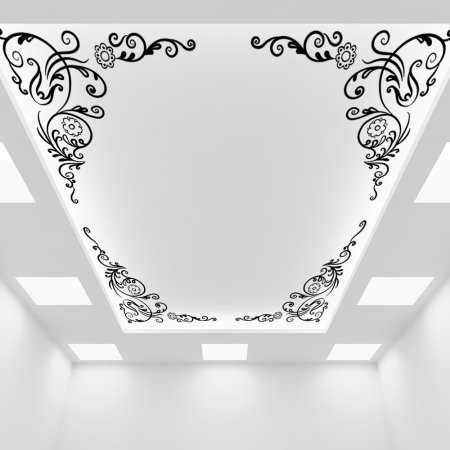 Натяжные потолки с рисунком