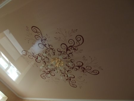 Натяжные потолки с рисунком