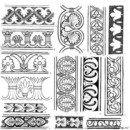 Ленточный орнамент древней Греции