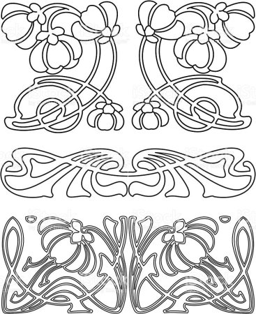 Орнаменты Модерна и ар нуво