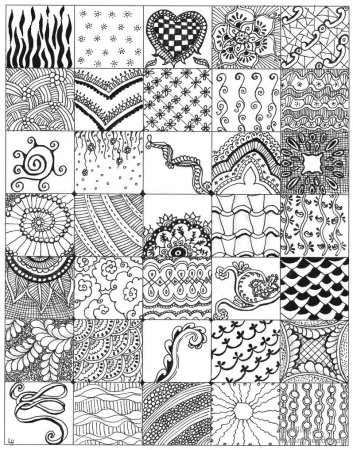 Упражнения Зентангл