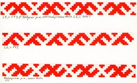 Белорусский орнамент в полосе