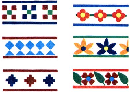 Рисование узора в полосе