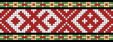 Ткачество поясов узор