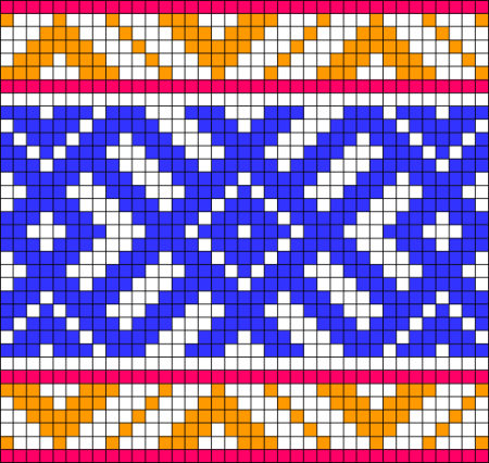 Ткачество поясов узор