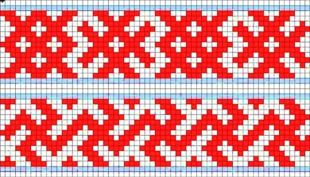 Славянская обережная вышивка для очелья