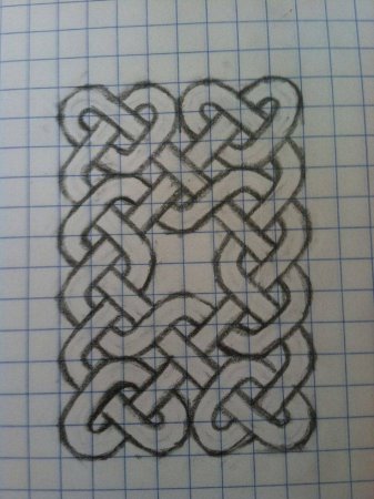 Кельтский узор в клетку